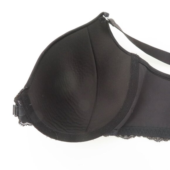 Maidenform 38D Bra 07112 One Fab Fit Everyday Full Coverage Racerback Black Lace - Picture 7 of 11